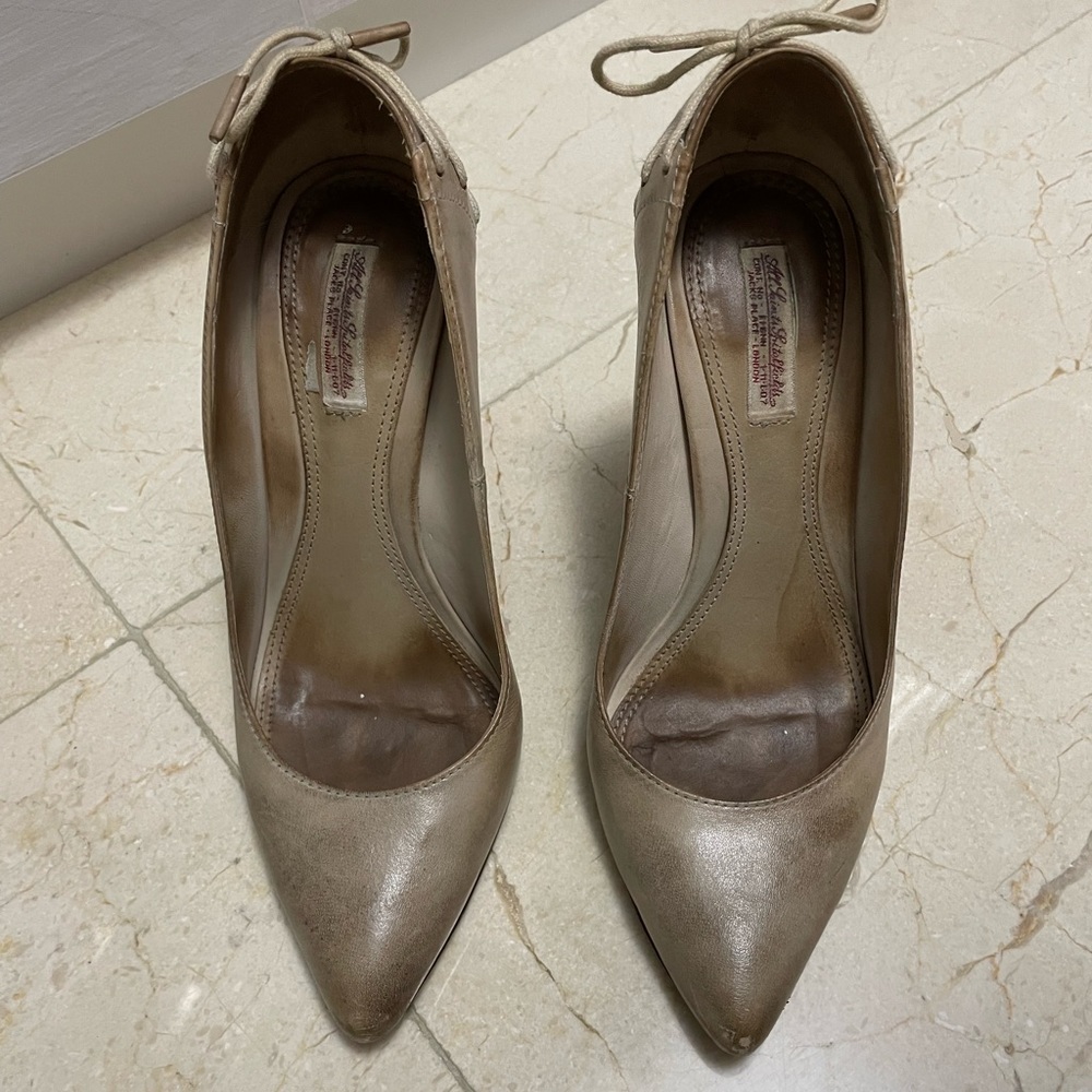 All Saints Leather Pumps with Laces